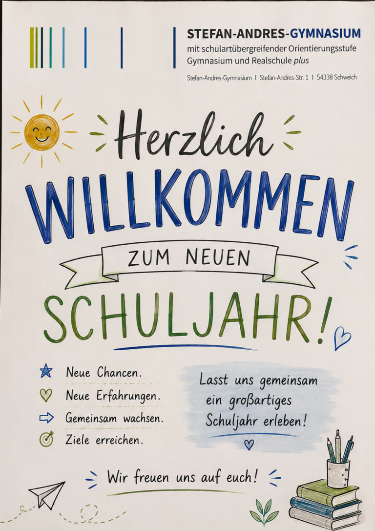 Herzlich Willkommen im Schuljahr 2026/27